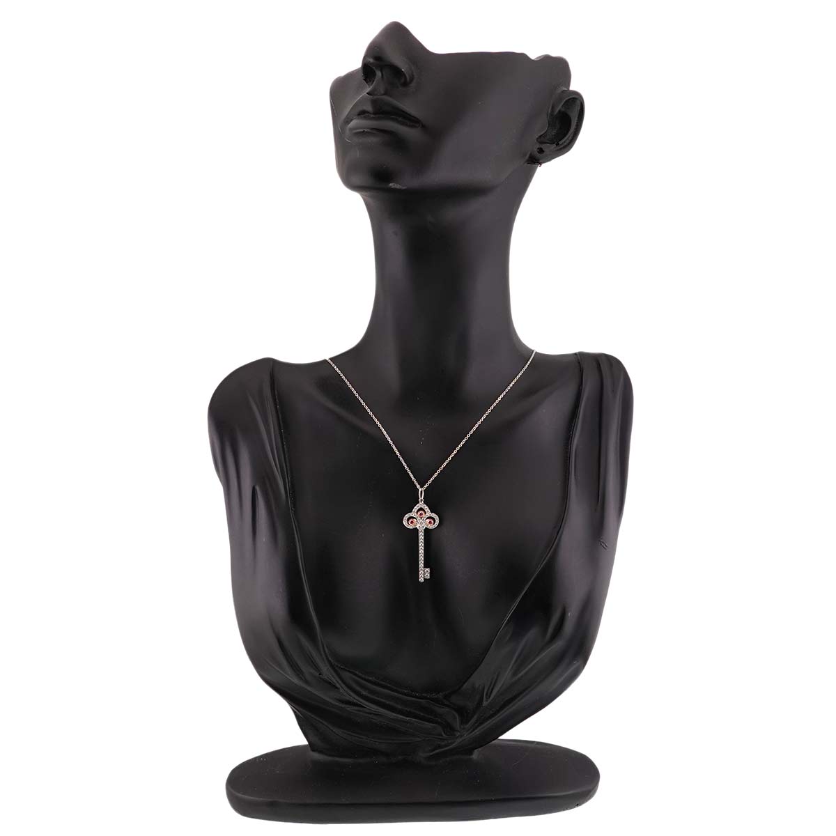 PinkDiamond Necklace Platinum 18K WG PG 750