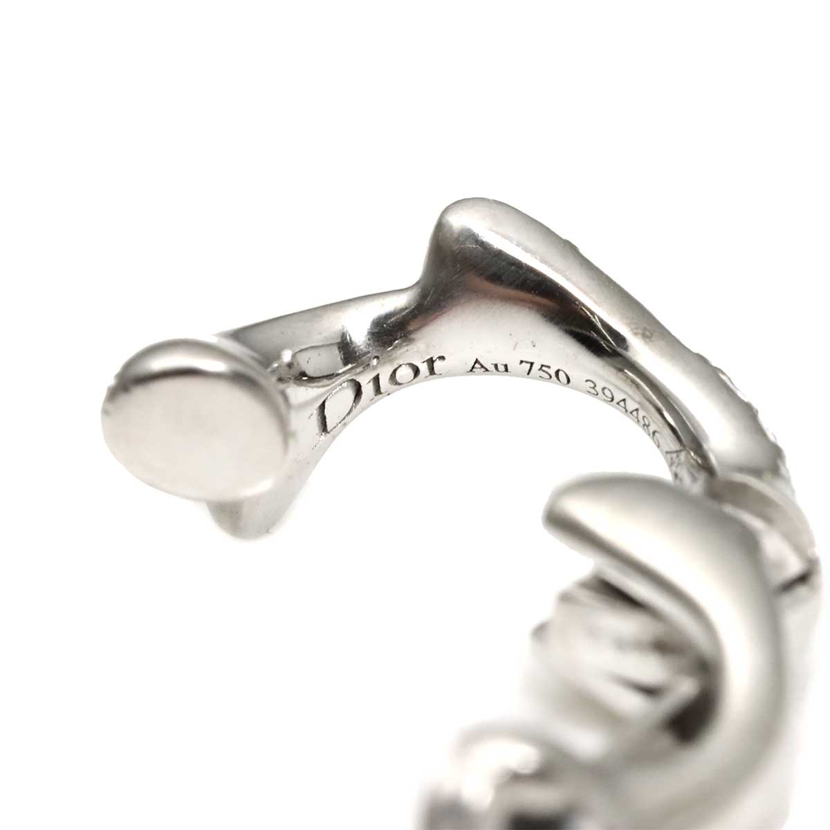 Diamond Earring Clip-on 18K WG 750 One Piece only
