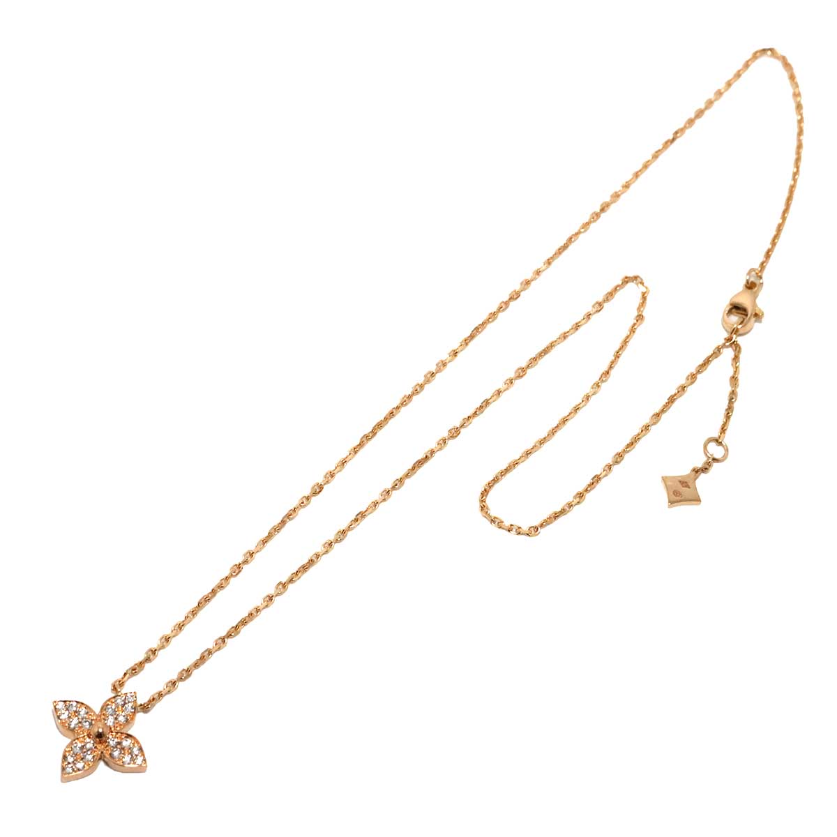 Star Blossom Diamond Necklace 18K PG Pink Gold