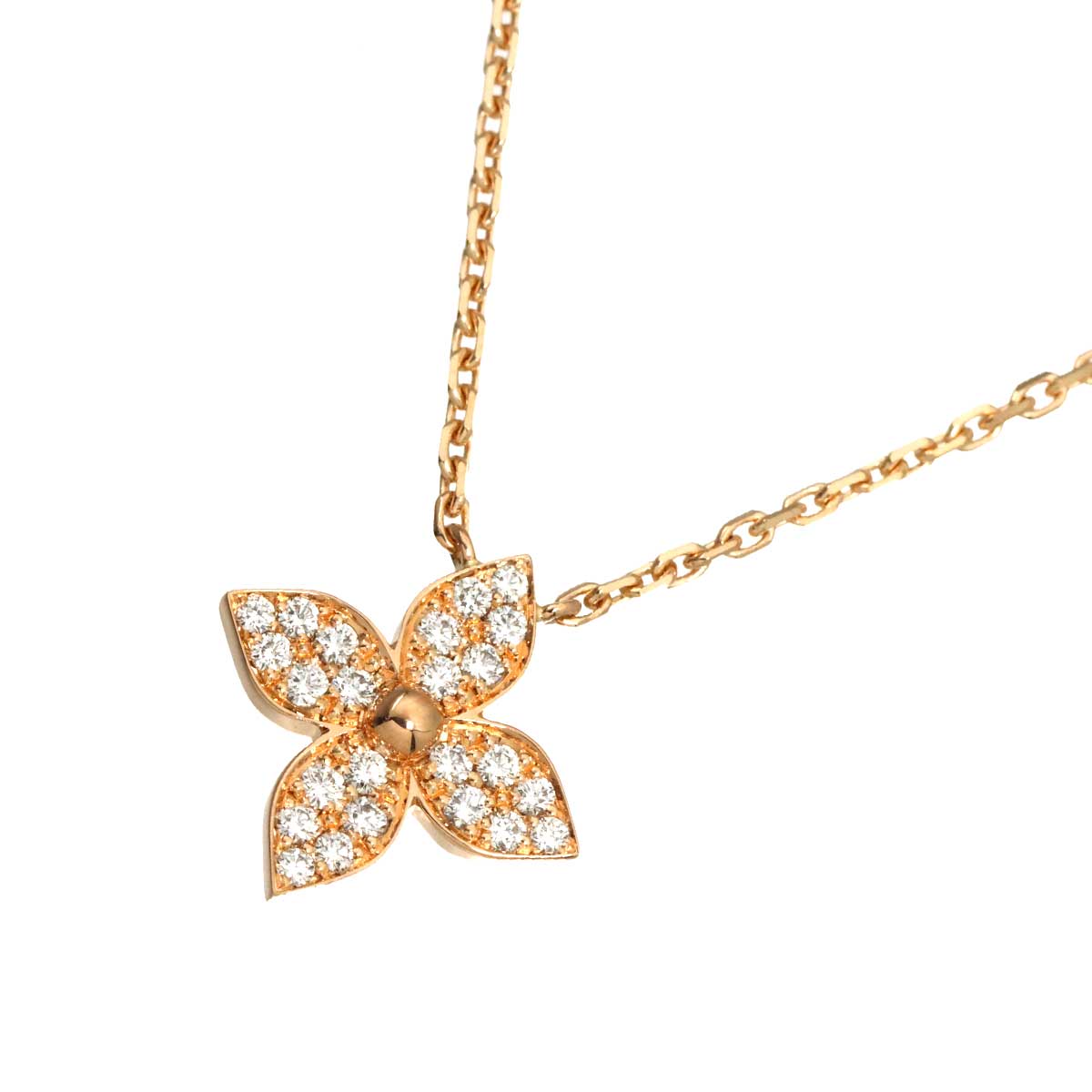 Star Blossom Diamond Necklace 18K PG Pink Gold