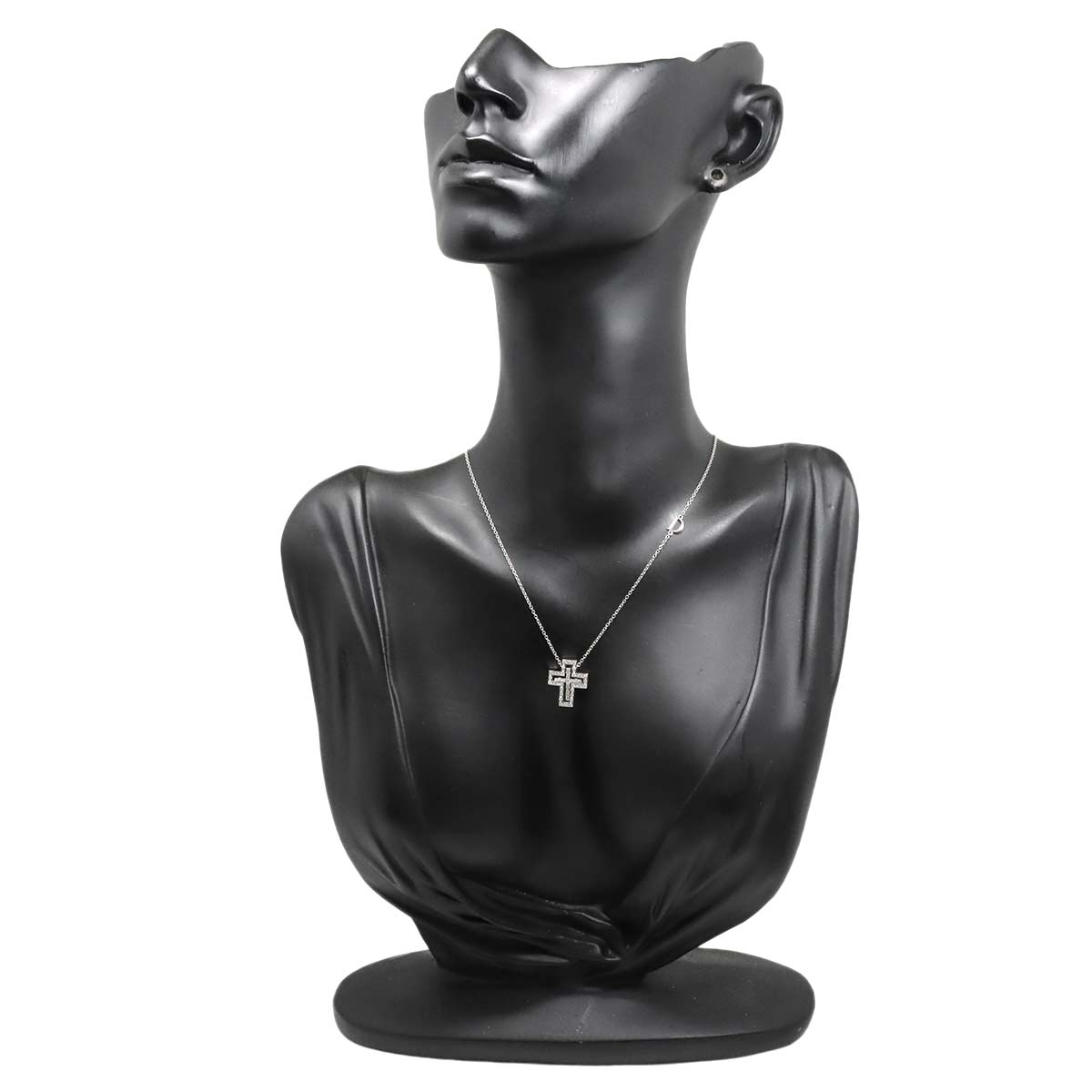 Belle Epoque XXS Diamond Cross Necklace 18K WG 750