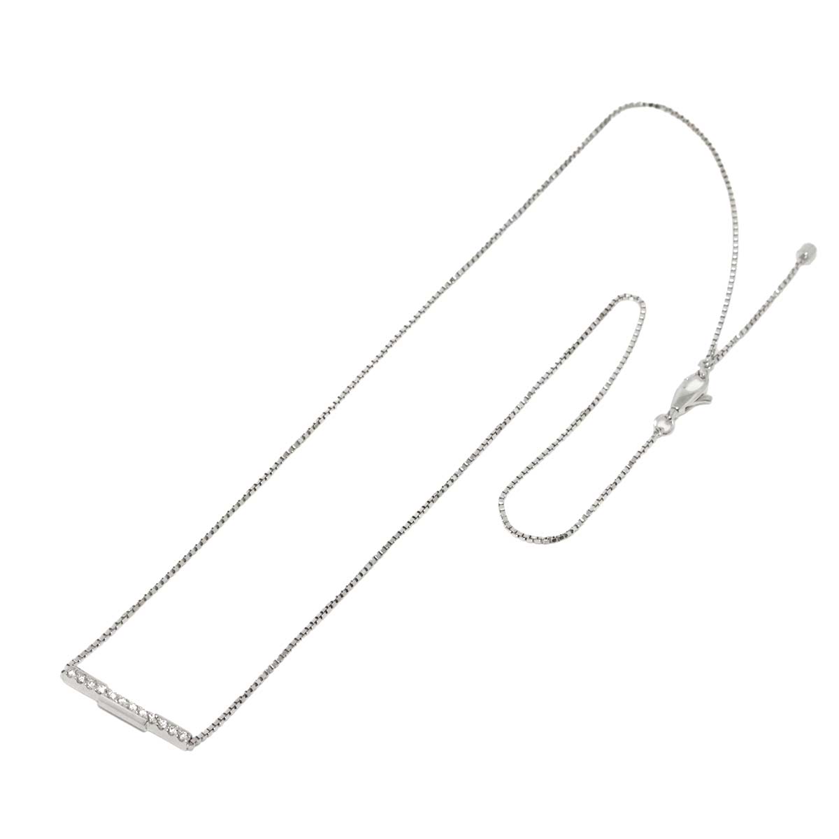 Link to Love Diamond Necklace 18K White Gold 750