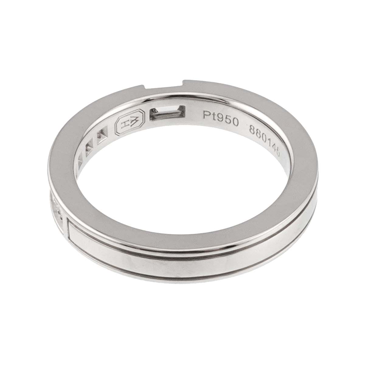 Traffic Diamond Ring Pt Platinum size3.25(US)