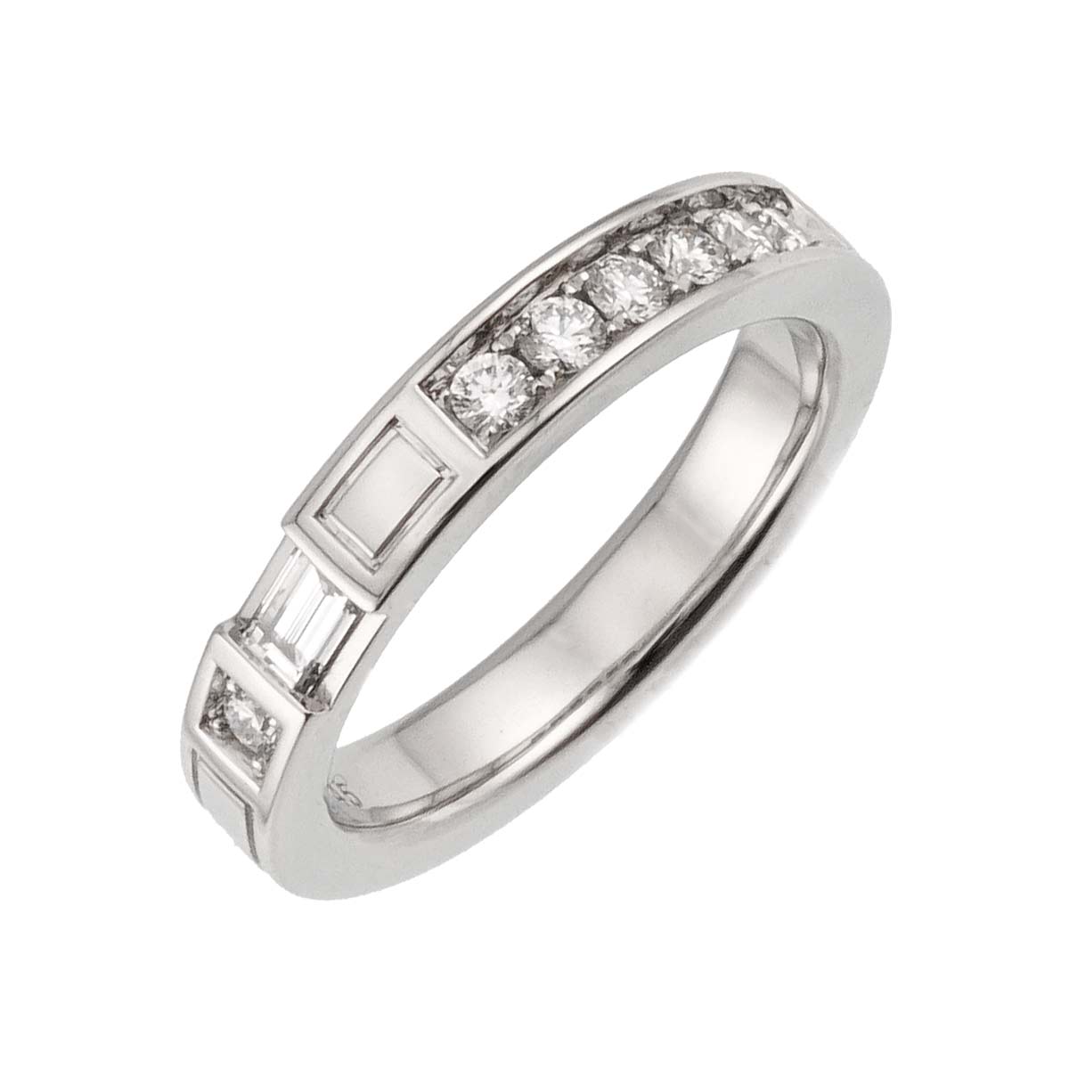 Traffic Diamond Ring Pt Platinum size3.25(US)