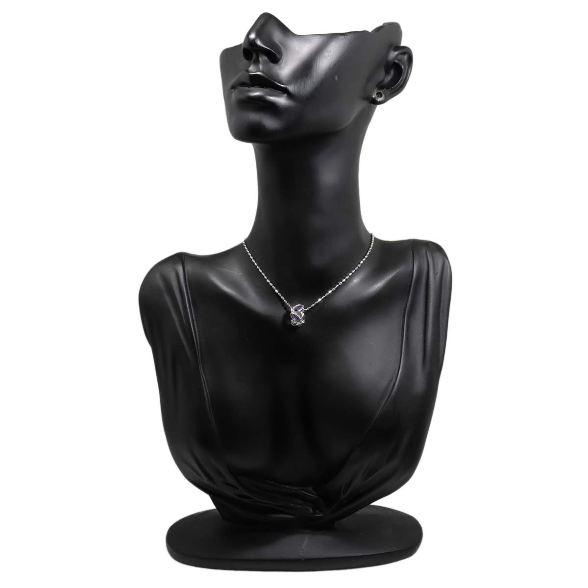Iolite Necklace 18K White Gold 750