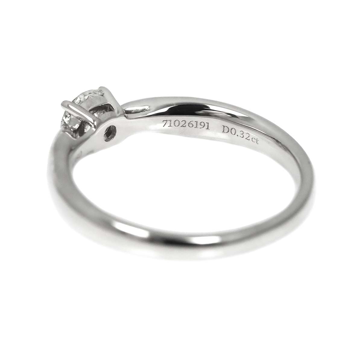 Harmony Ring Diamond 0.32ct Pt Platinum size4.5(US)