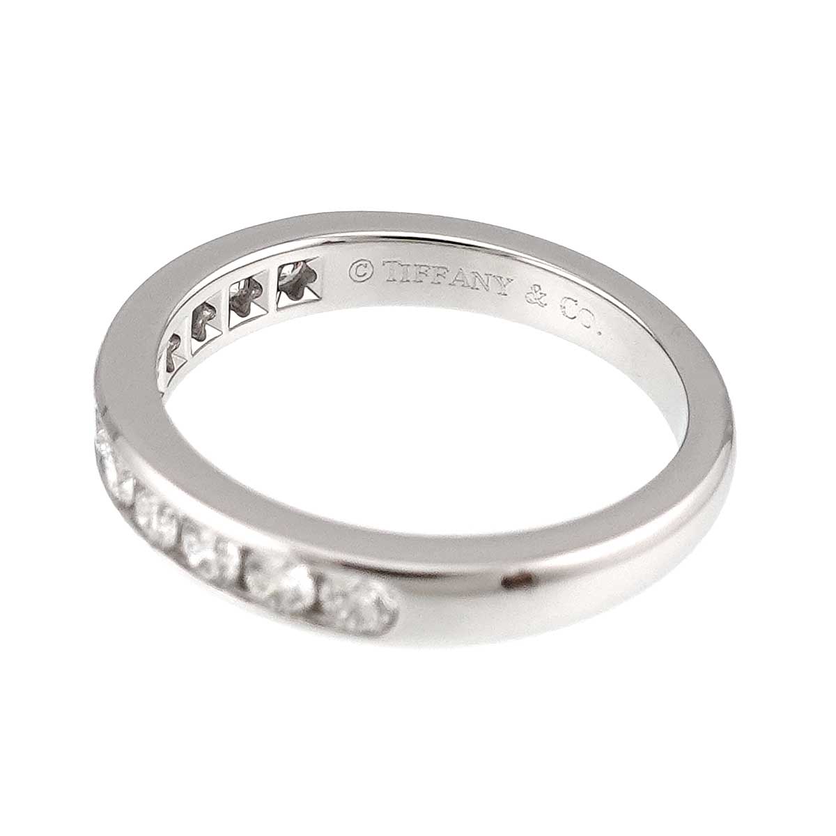 Half Diamond Ring Diamond Platinum Size4.5(US)