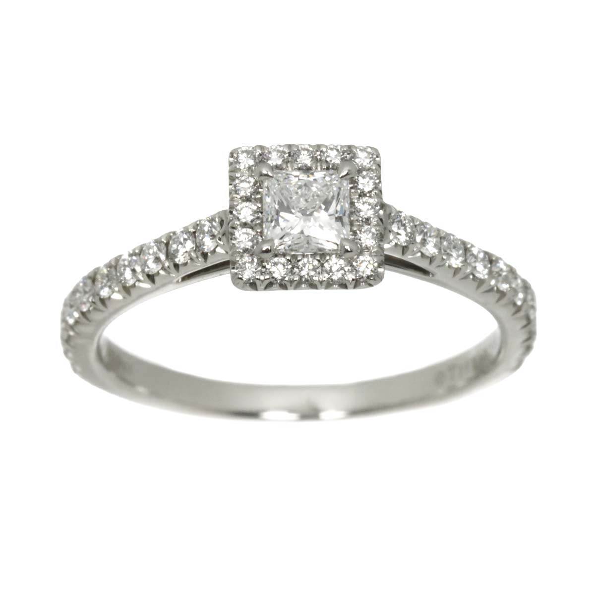 Diamond 0.19ct F/VS1 Ring Pt Platinum Size3.75-4(US)