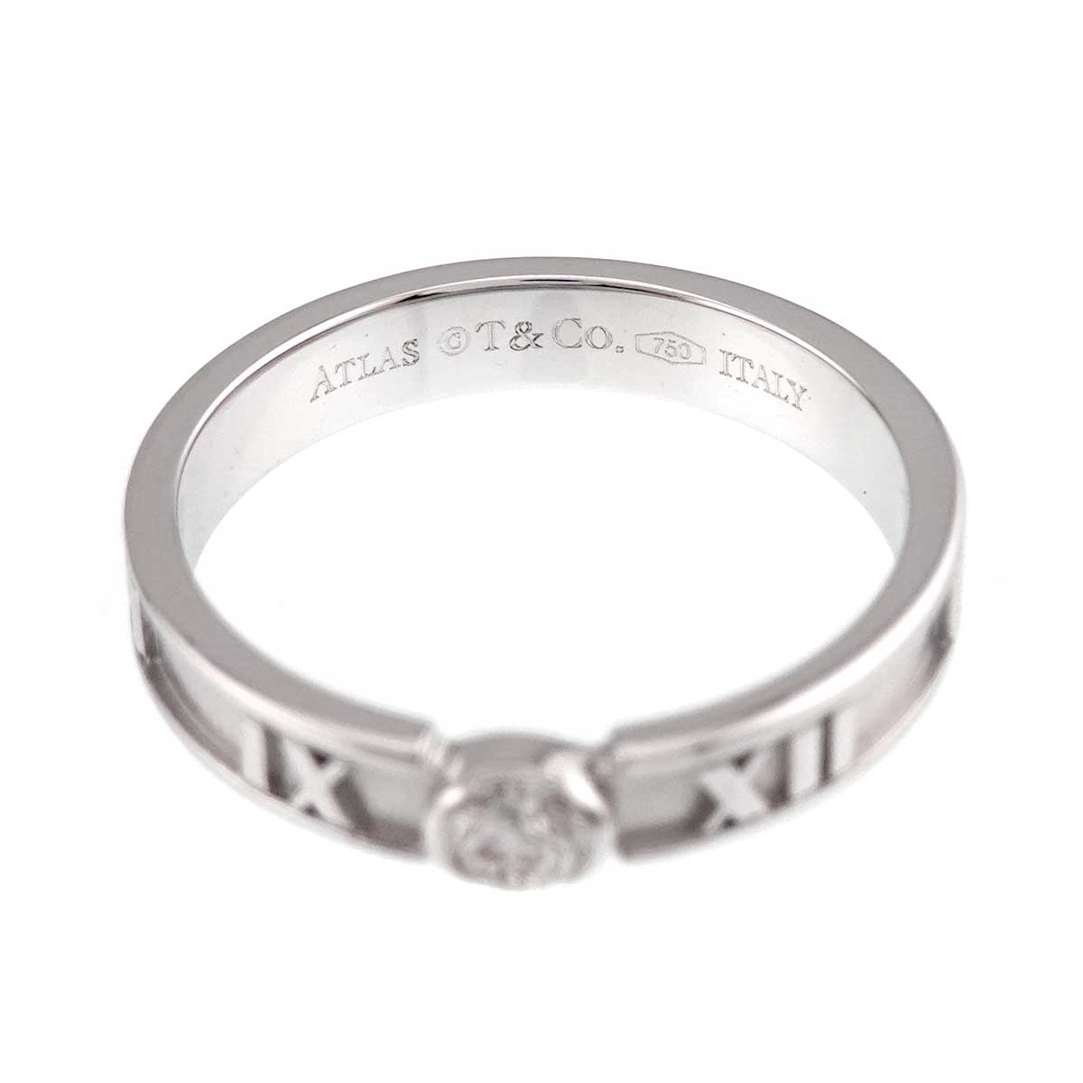 Atlas Diamond Ring 18K White Gold 750 size5.5-5.75(US)