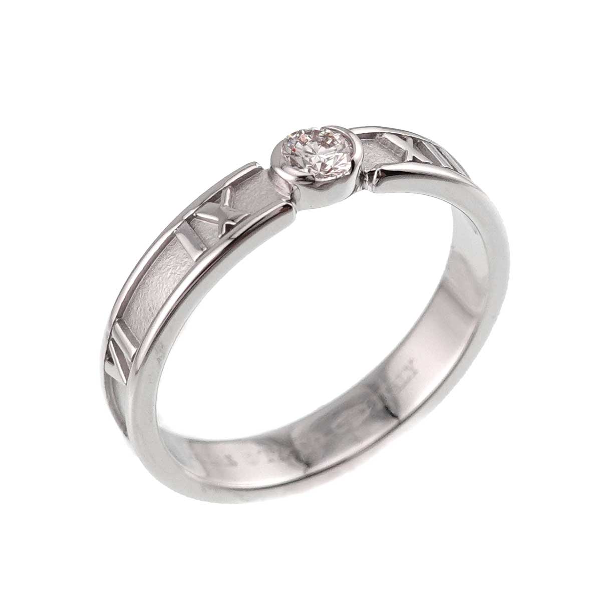 Atlas Diamond Ring 18K White Gold 750 size5.5-5.75(US)