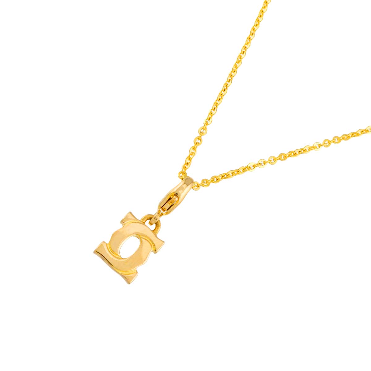 2C Charm Necklace 18K YG Yellow Gold 750