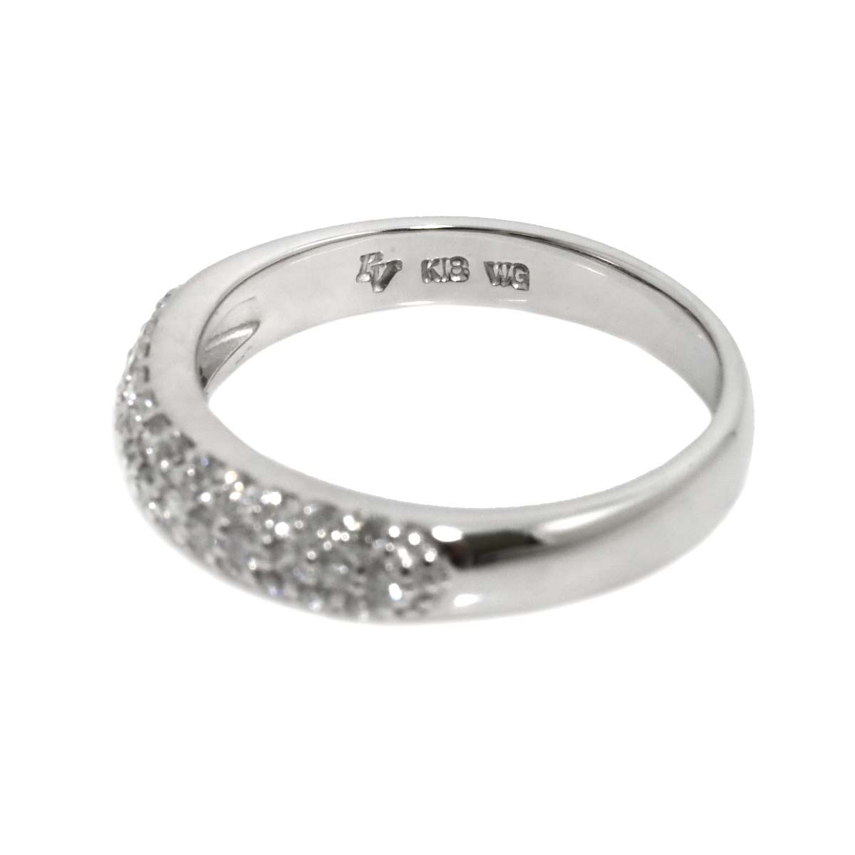Diamond 0.40ct Ring 18K WG 750 Size5.25(US)