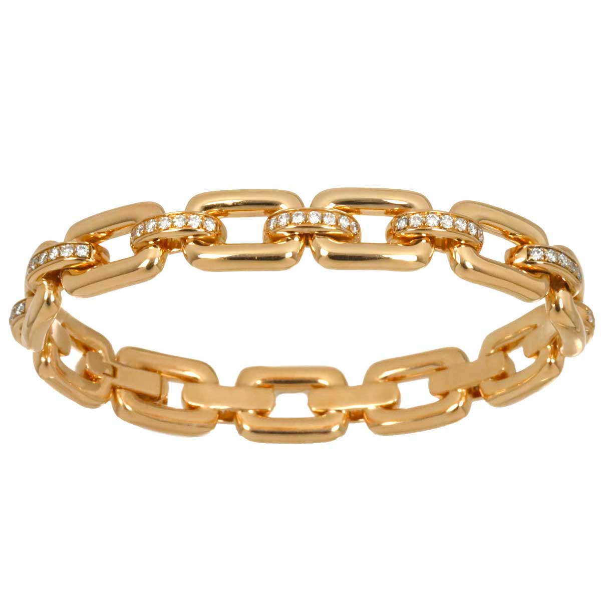 Diamond Bracelet 18K Pink Gold 750 sizeS