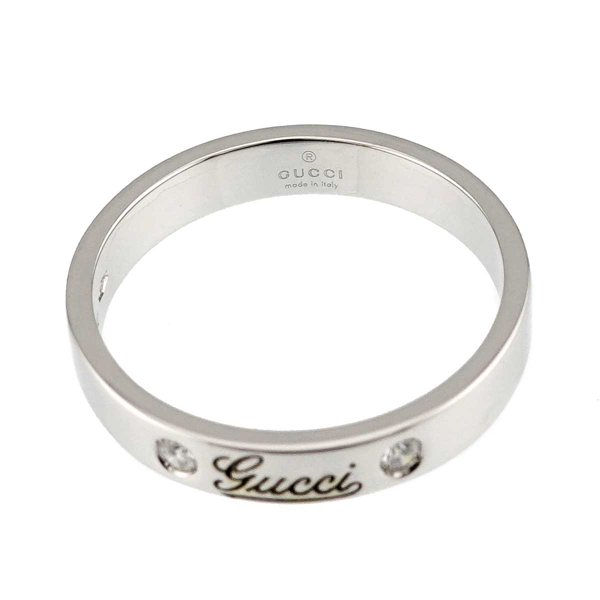 ICON Ring Diamond 18K WG White Gold 750 size20 8.75-9(US)