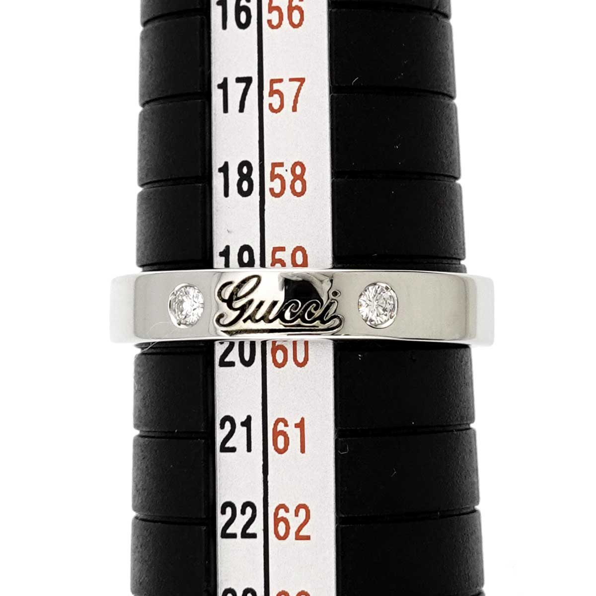 ICON Ring Diamond 18K WG White Gold 750 size20 8.75-9(US)