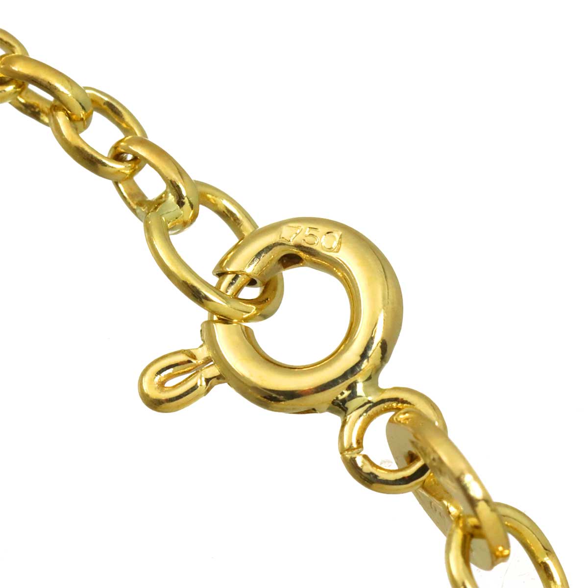 Akoya Pearl 4.9-4.0mm Diamond Necklace 18K YG 750