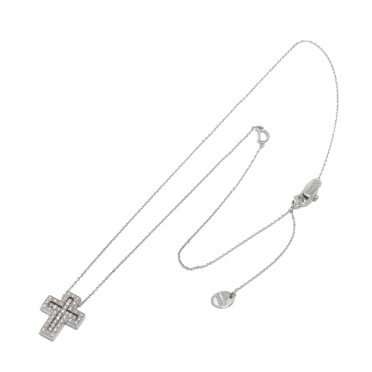 Belle Epoque XXS Diamond Cross Necklace 18K WG 750
