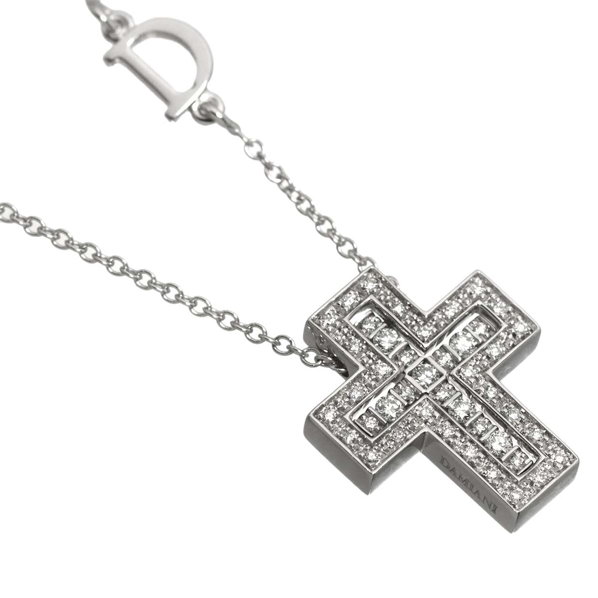 Belle Epoque XXS Diamond Cross Necklace 18K WG 750