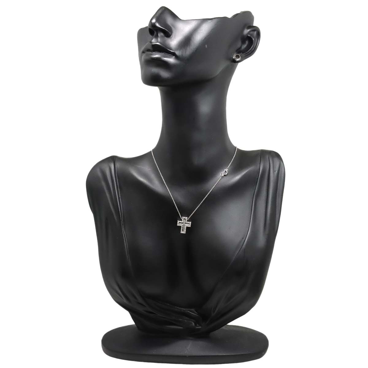 Belle Epoque XXS Diamond Cross Necklace 18K WG 750