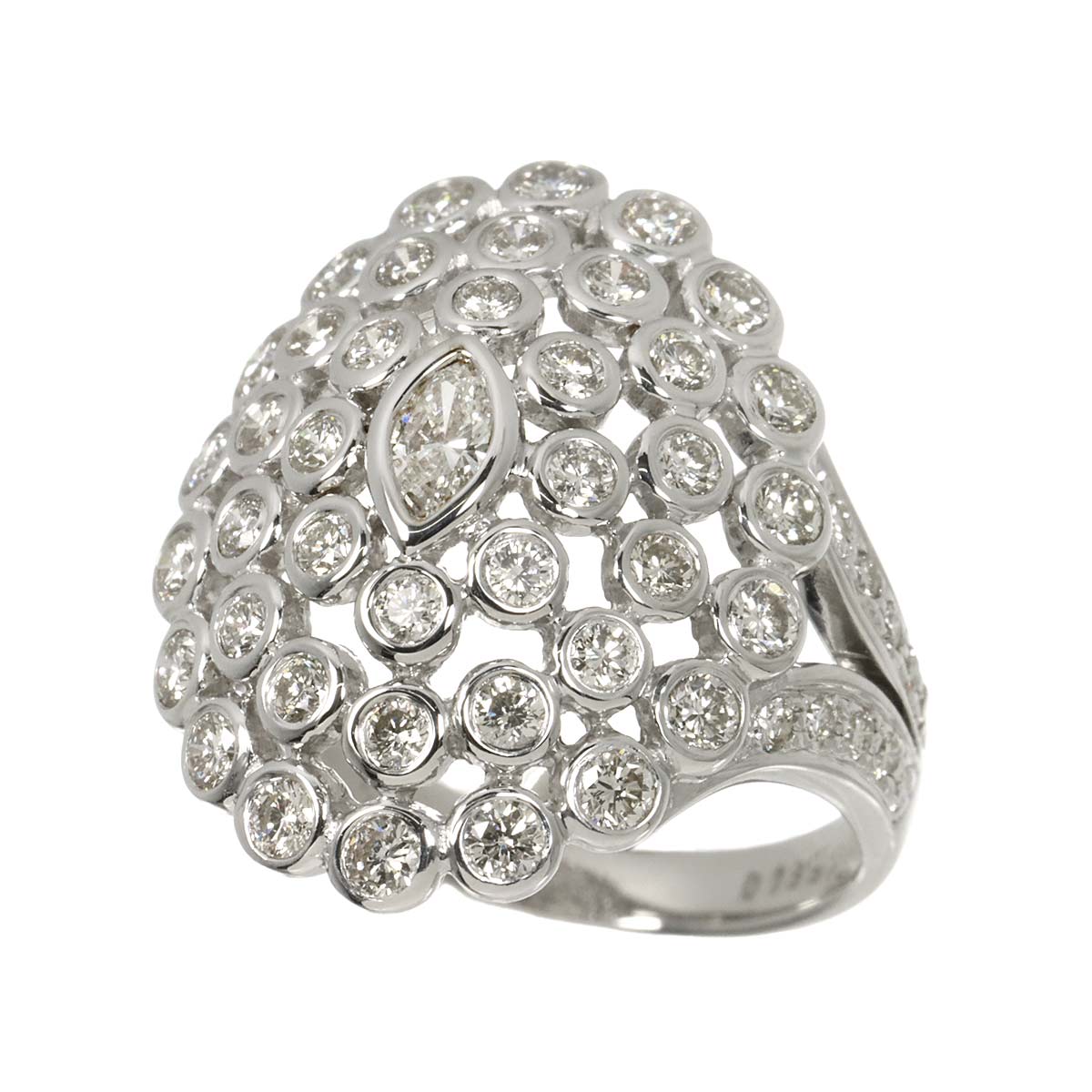 Diamond 0.15ct/1.31ct Ring Pt Platinum size6(US)