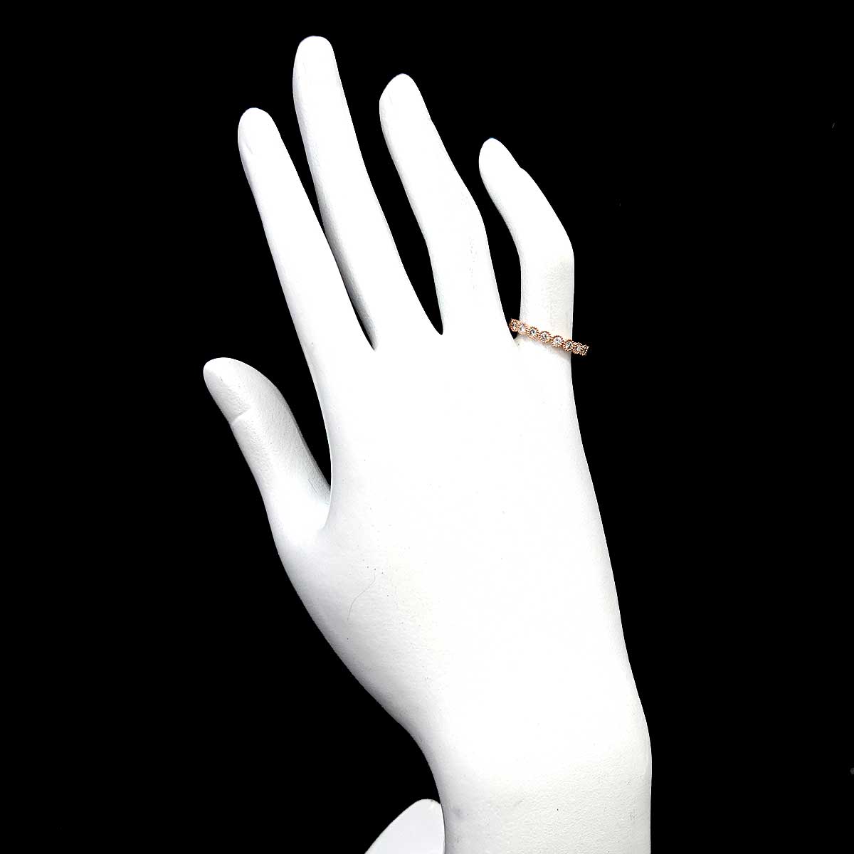 Diamond 0.42ct Ring 18K PG 750 Size5.25(US)
