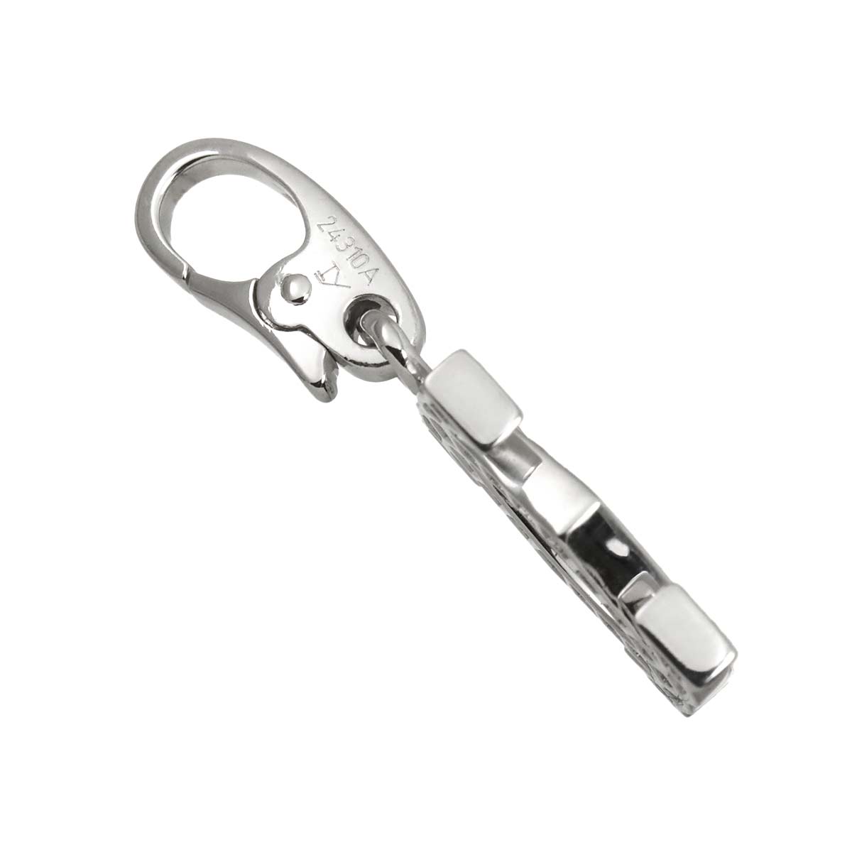 2C Diamond Charm Pendant Top 18K White Gold 750