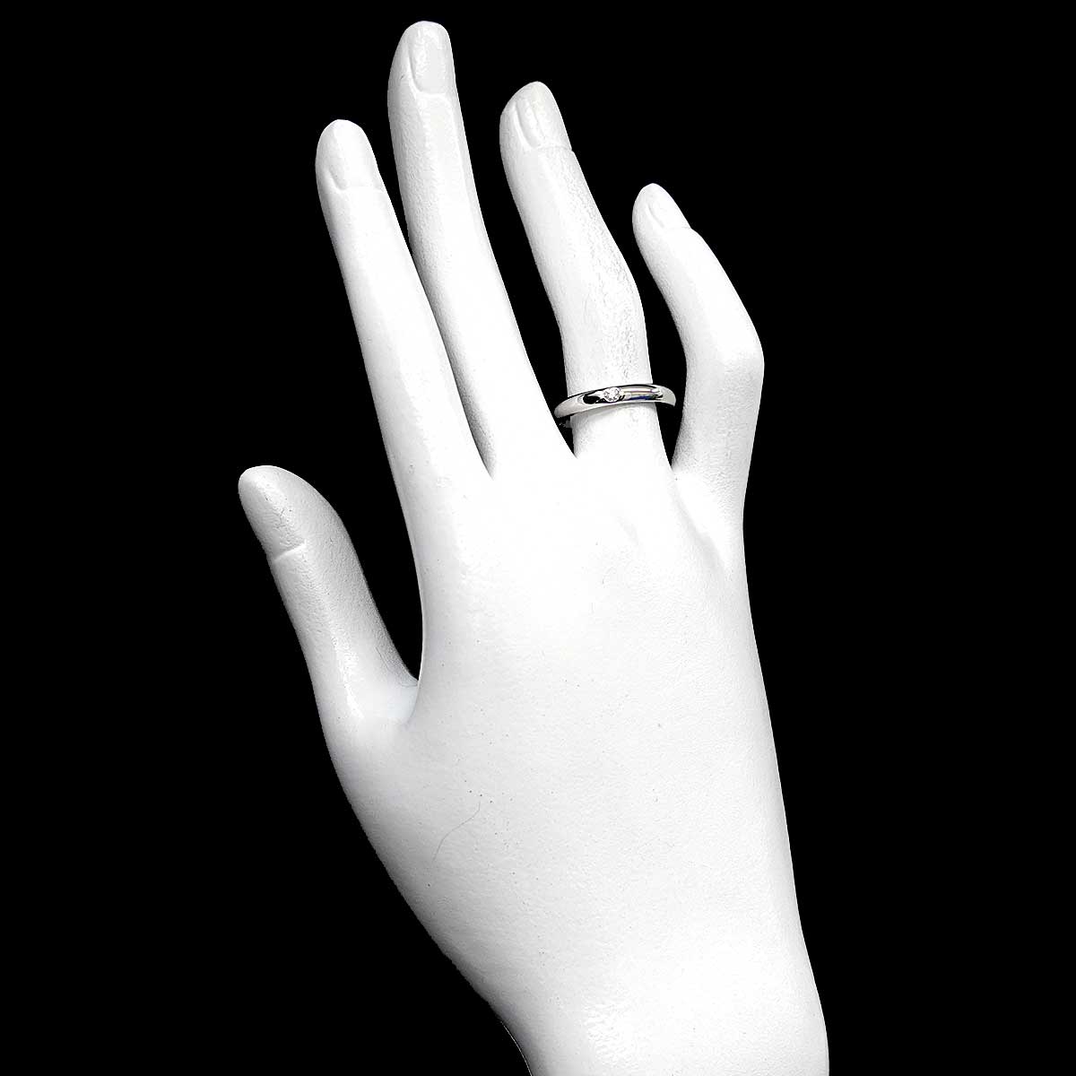 Diamond Ring Pt Platinum size6.75(US)