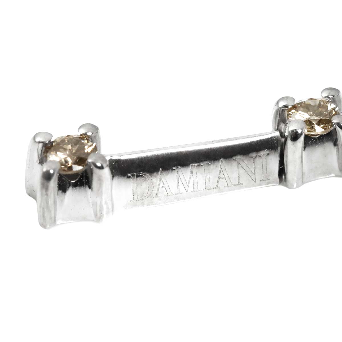 Cross Diamond Necklace 18K White Gold 750