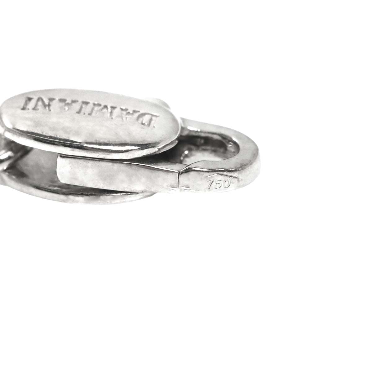 Cross Diamond Necklace 18K White Gold 750