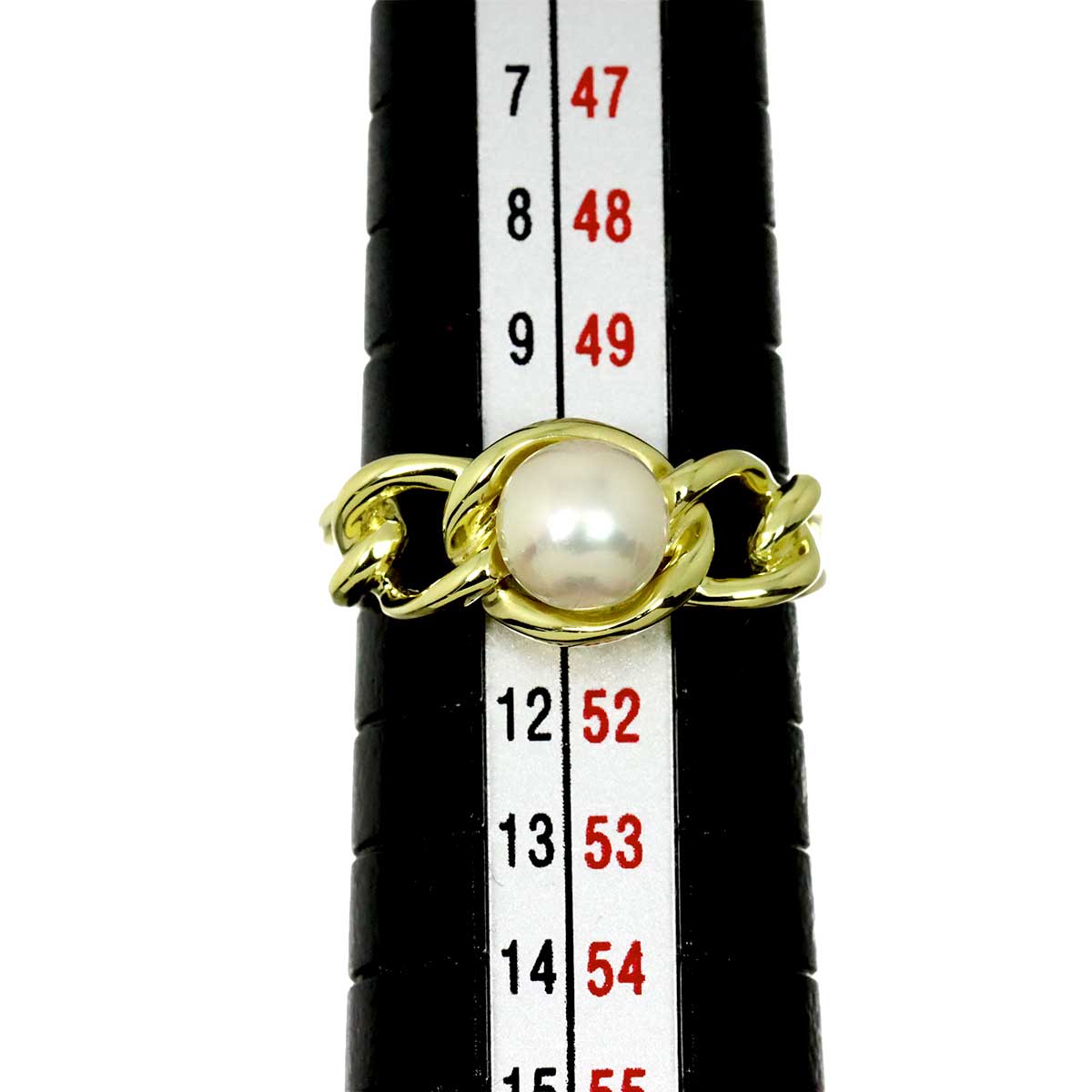 Akoya Pearl Ring 18K YG 750 Size5.5-5.75(US)