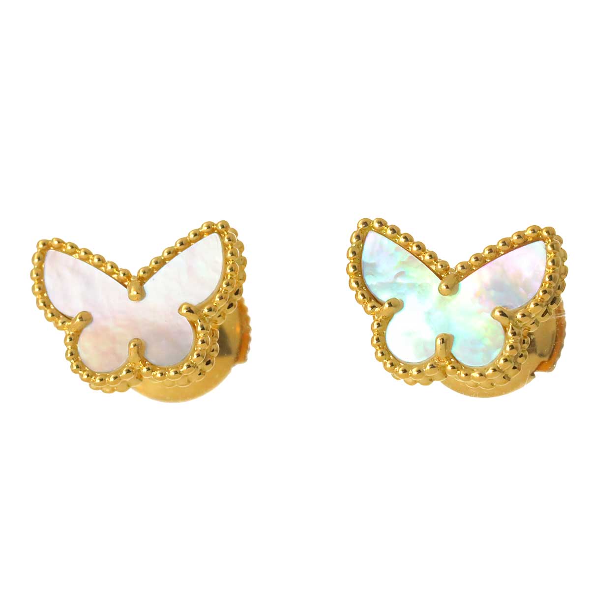 Sweet Alhambra Papillon MOP Earrings Pierced 18K YG