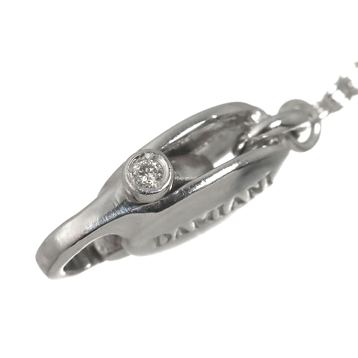 D-SIDE Onyx Diamond Necklace 18K White Gold 750