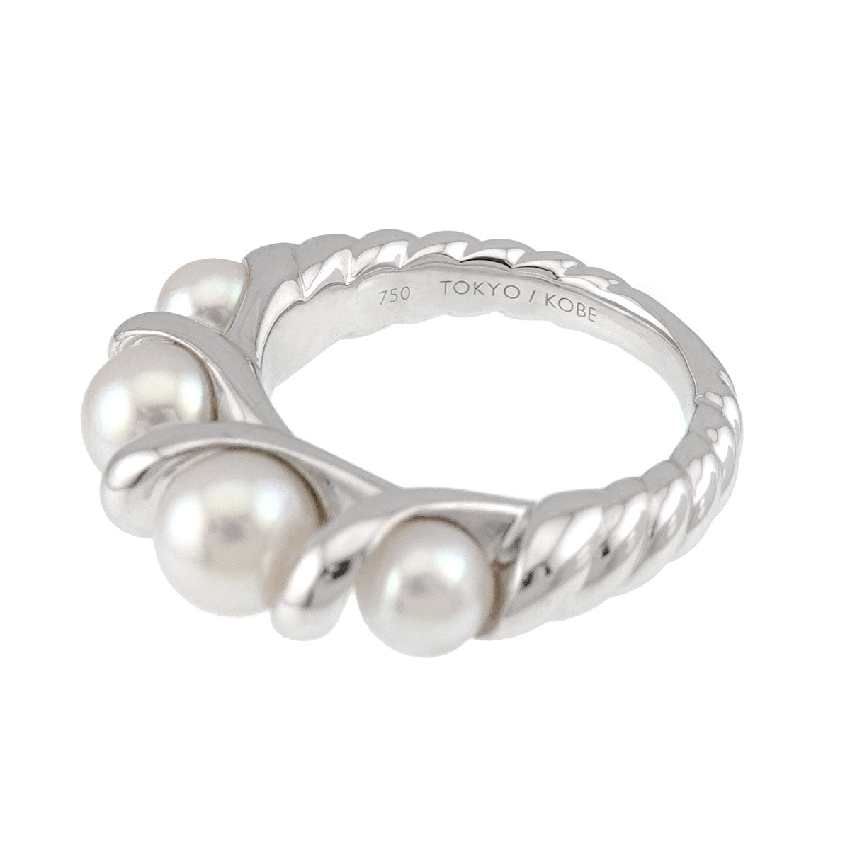 Akoya Pearl 5.6-4.5mm Ring 18K WG 750 4.5(US)