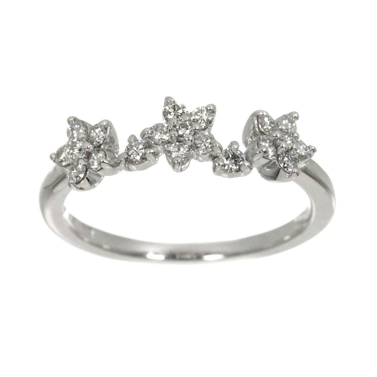 Diamond 0.30ct Ring 18K WG 750 Size5.25(US)