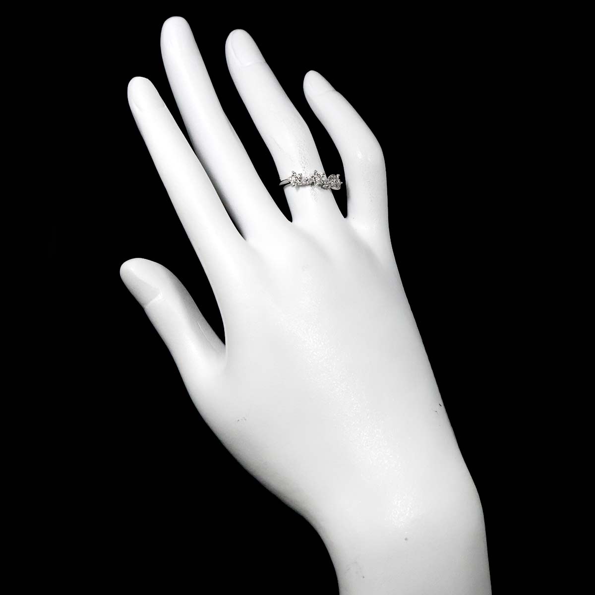 Diamond 0.30ct Ring 18K WG 750 Size5.25(US)