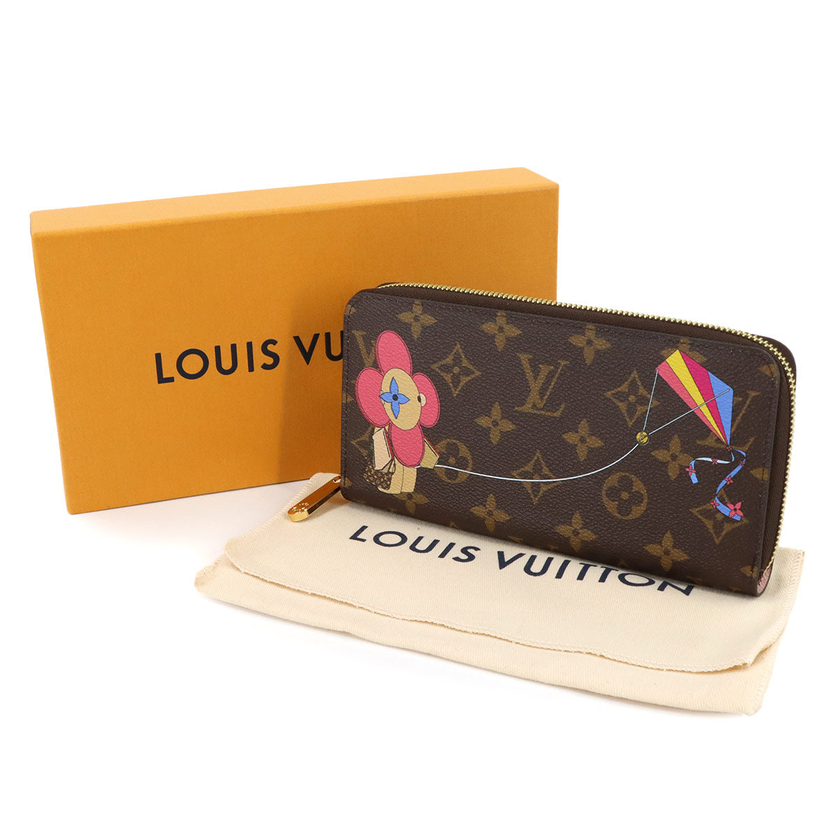 Vivienne Monogram Zippy Wallet Brown Multi color M69054