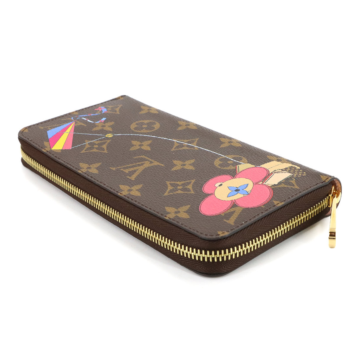 Vivienne Monogram Zippy Wallet Brown Multi color M69054