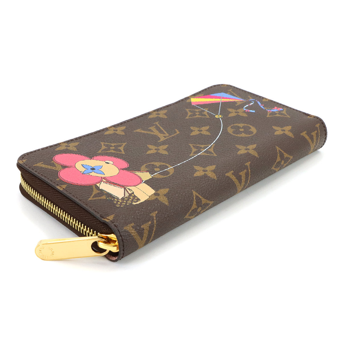 Vivienne Monogram Zippy Wallet Brown Multi color M69054
