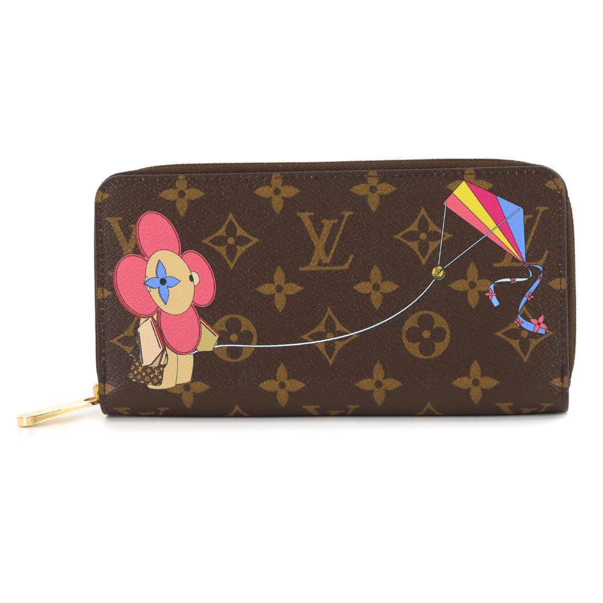 Vivienne Monogram Zippy Wallet Brown Multi color M69054