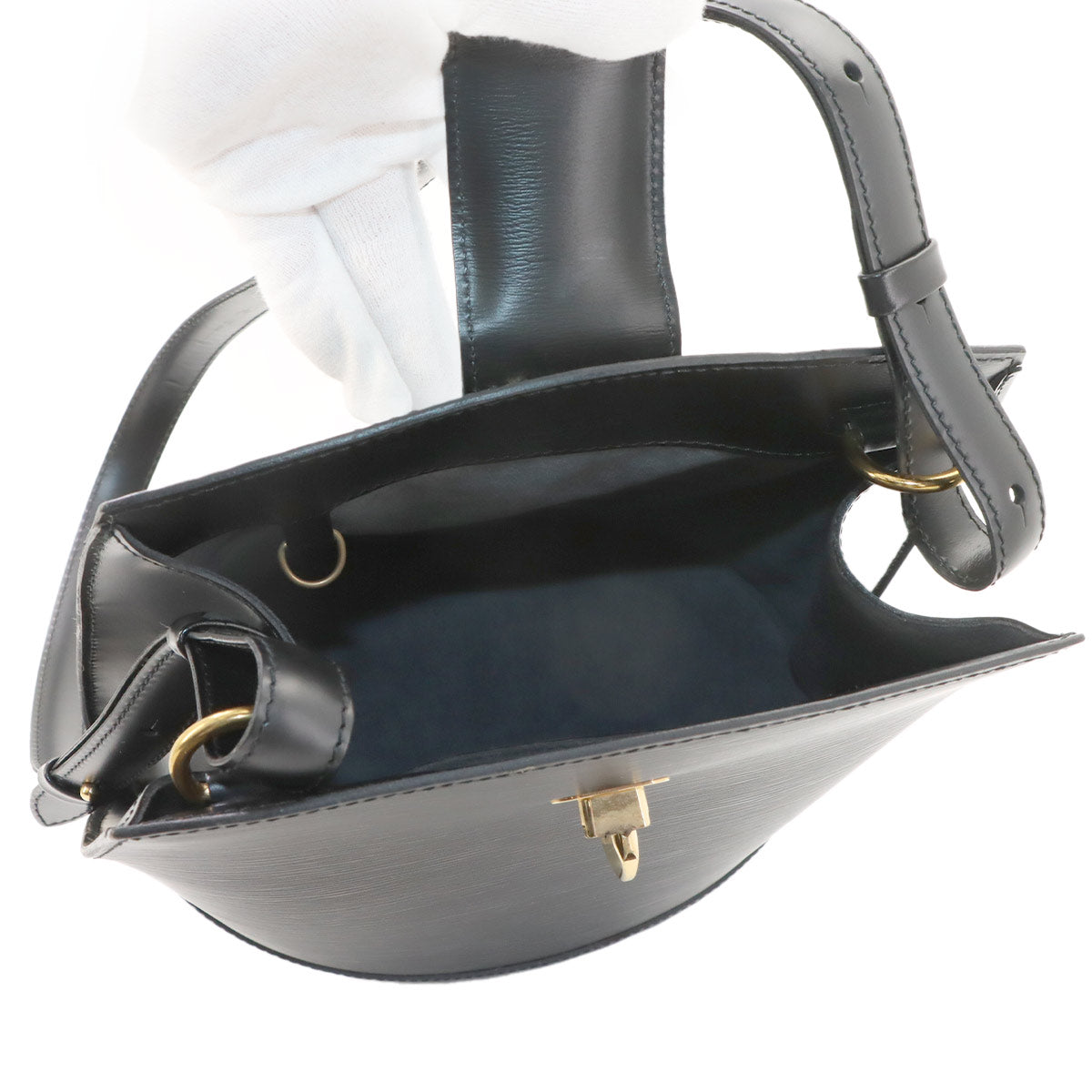 Epi Cluny Shoulder Bag Leather Noir M52252 Purse