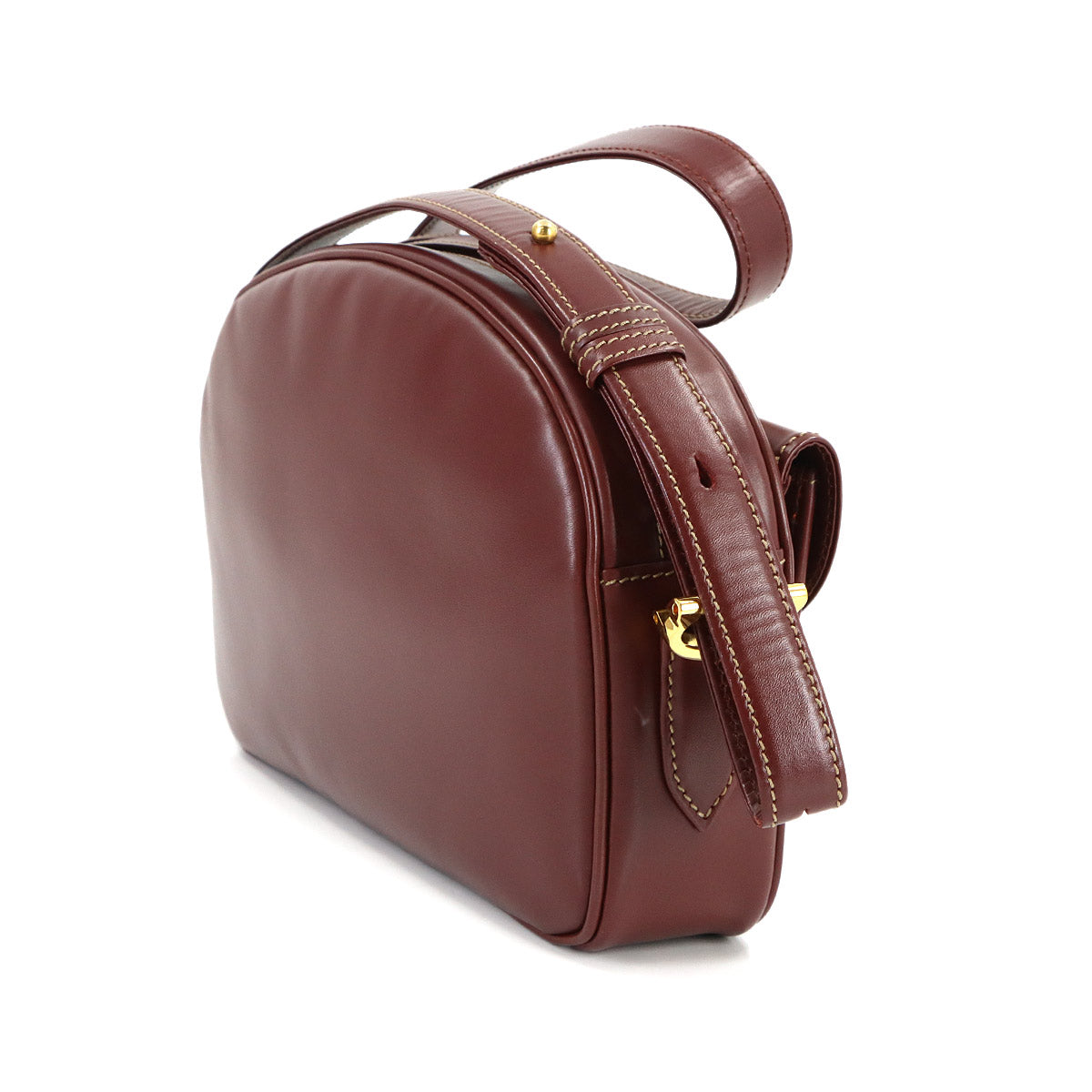 Must Line Shoulder Bag Leather Bordeaux Purse