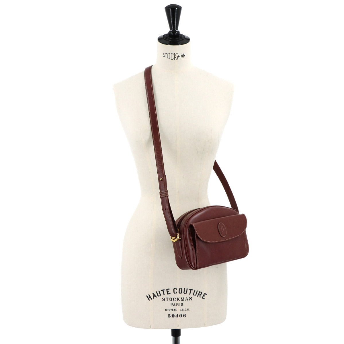 Must Line Shoulder Bag Leather Bordeaux Purse