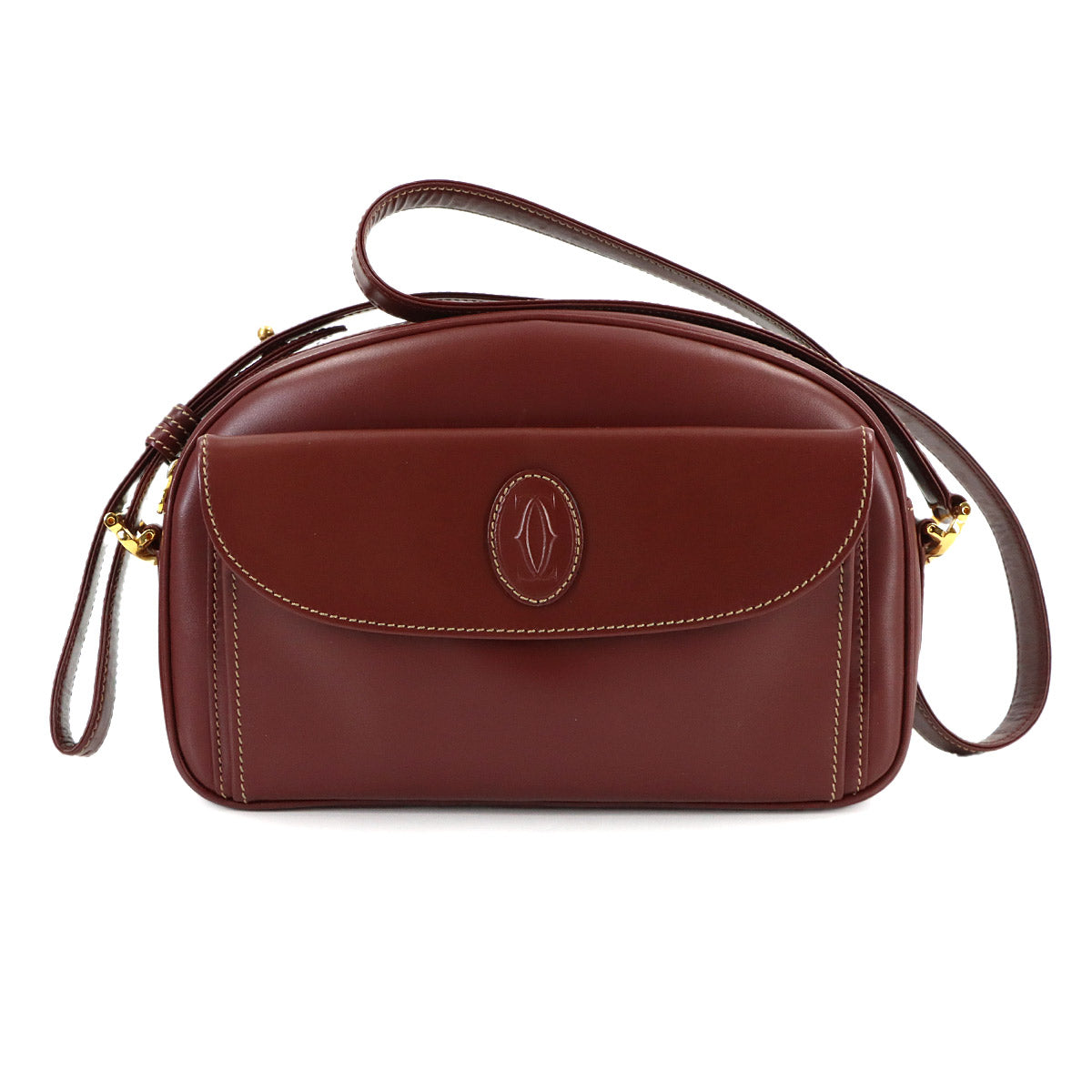 Must Line Shoulder Bag Leather Bordeaux Purse