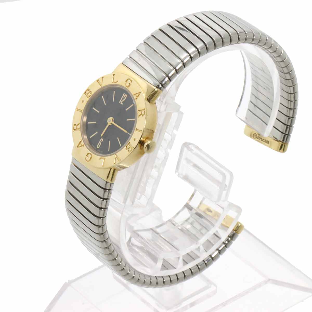 BVLGARIBVLGARI Tubogas BB232T Quartz 750 YG Black Dial
