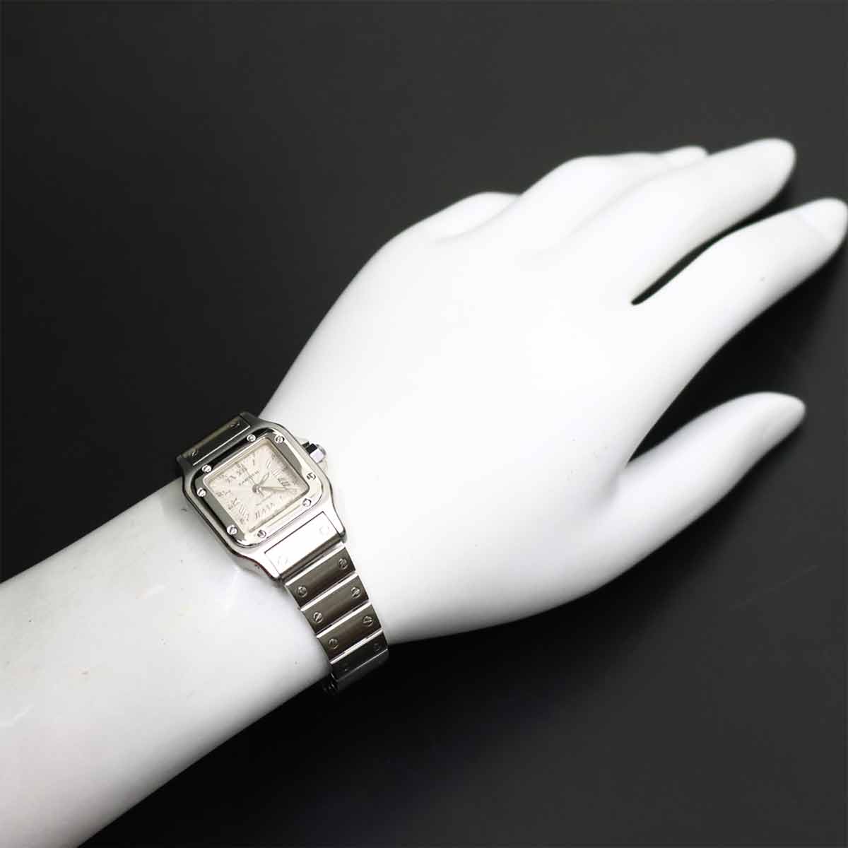 Santos Galbee SM W20044D6 Silver Dial Automatic Ladies