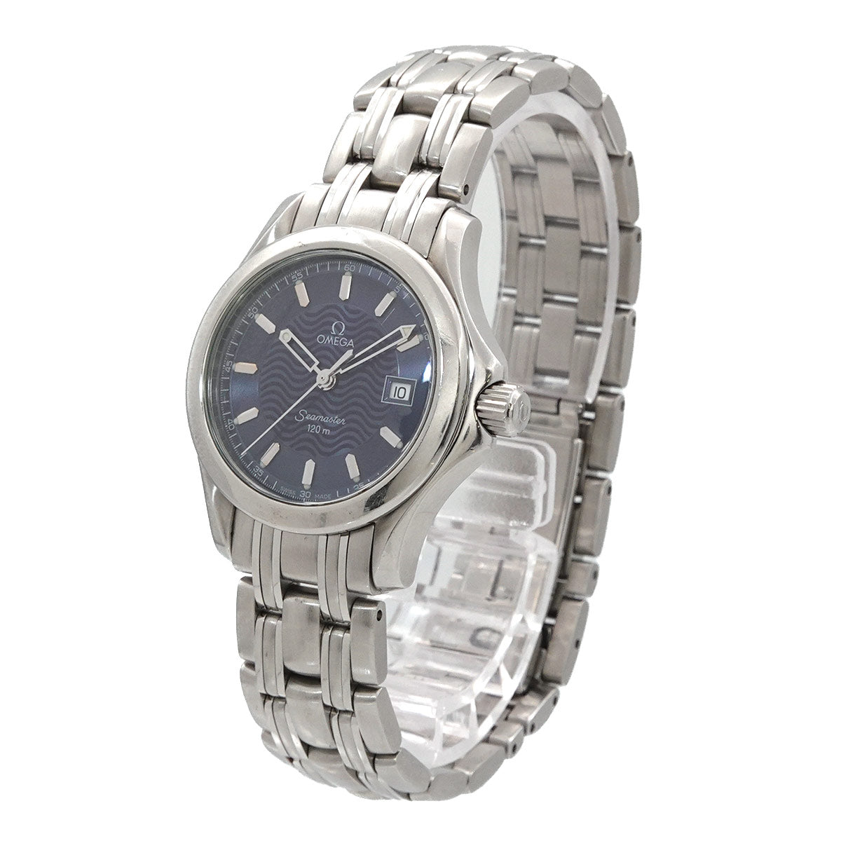 Seamaster 120m Date Quartz Blue Dial Ladies Watch