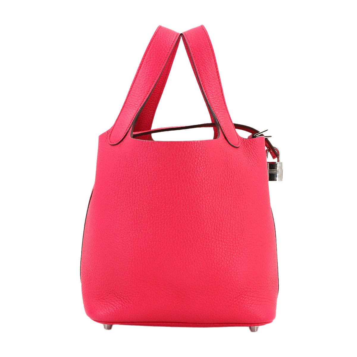 Picotin Lock PM Hand Bag Taurillon Clemence Rose Extreme