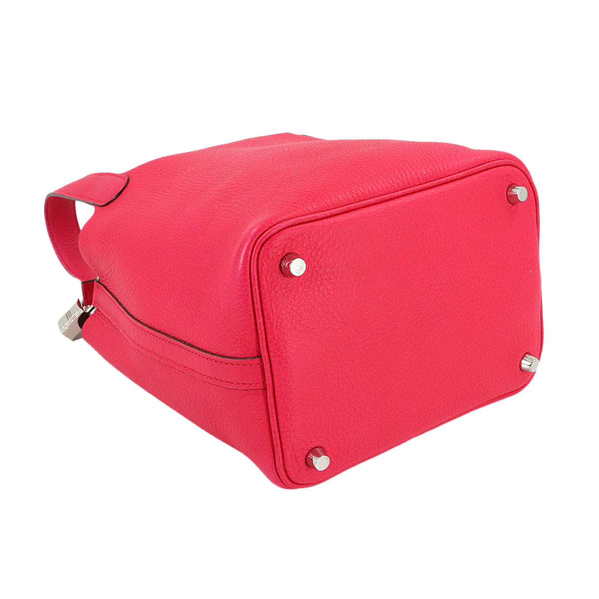 Picotin Lock PM Hand Bag Taurillon Clemence Rose Extreme