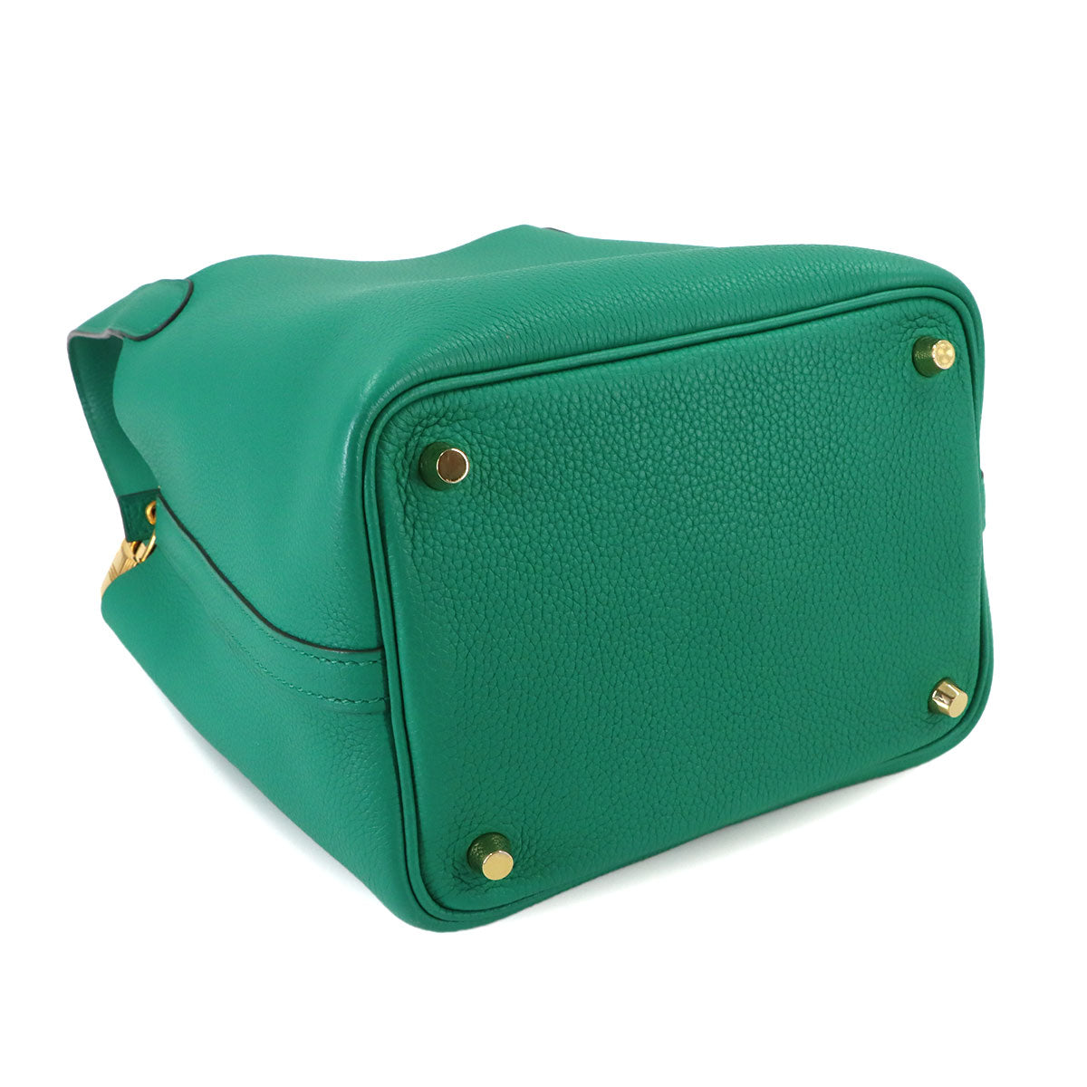 Picotin Lock 18 PM Hand Bag Taurillon Maurice Vert Jade Purse