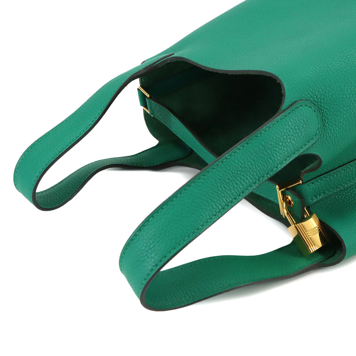 Picotin Lock 18 PM Hand Bag Taurillon Maurice Vert Jade Purse